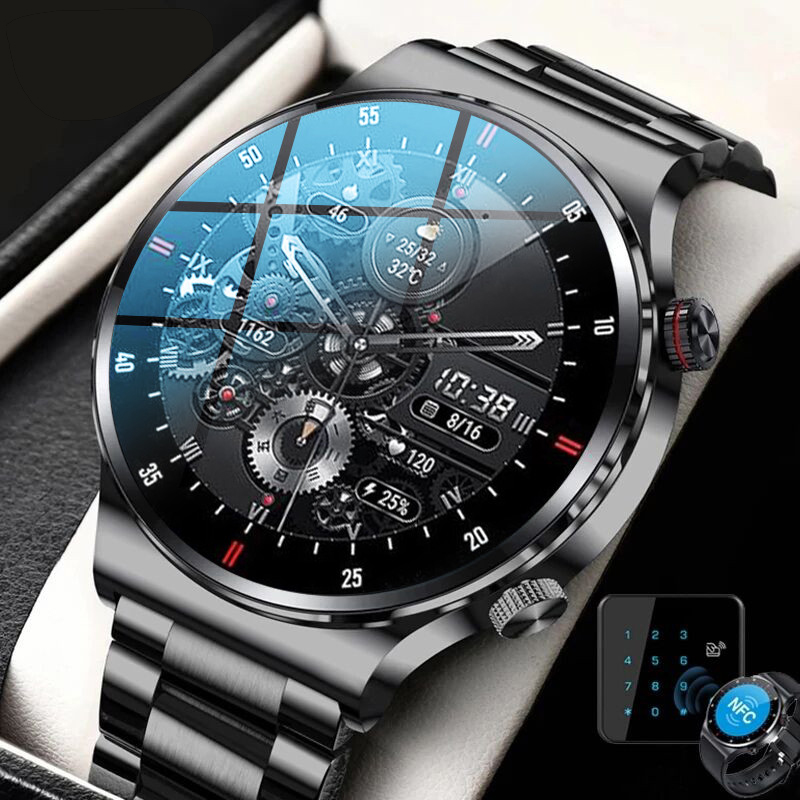 Luxury Watch Korea - Luxury QW33 Smart Watches Men NFC