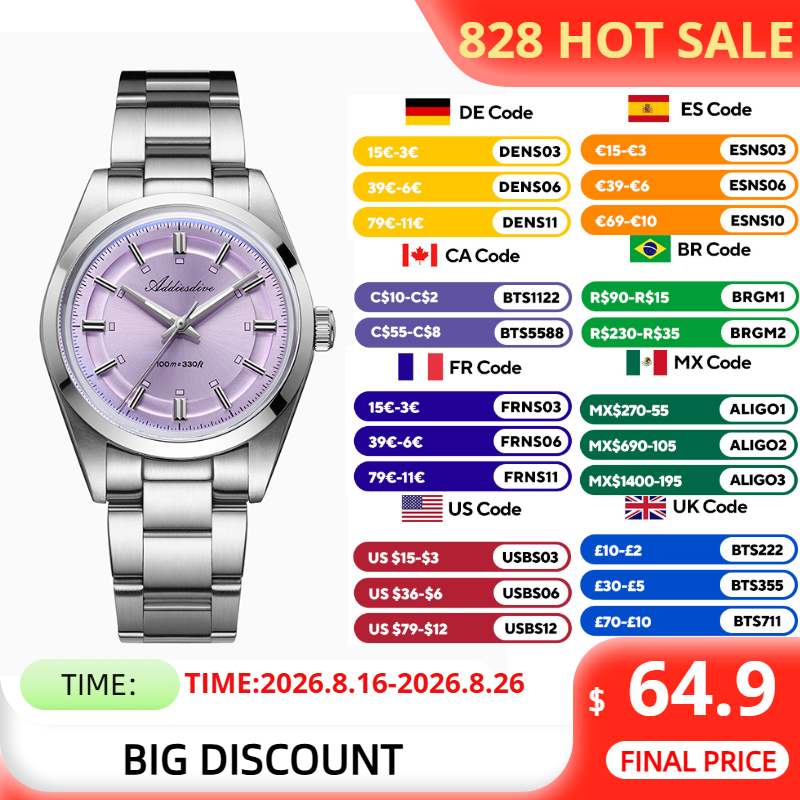 Luxury Watch All Brands - ADDIESDIVE Women's Watch Top Brand 100m