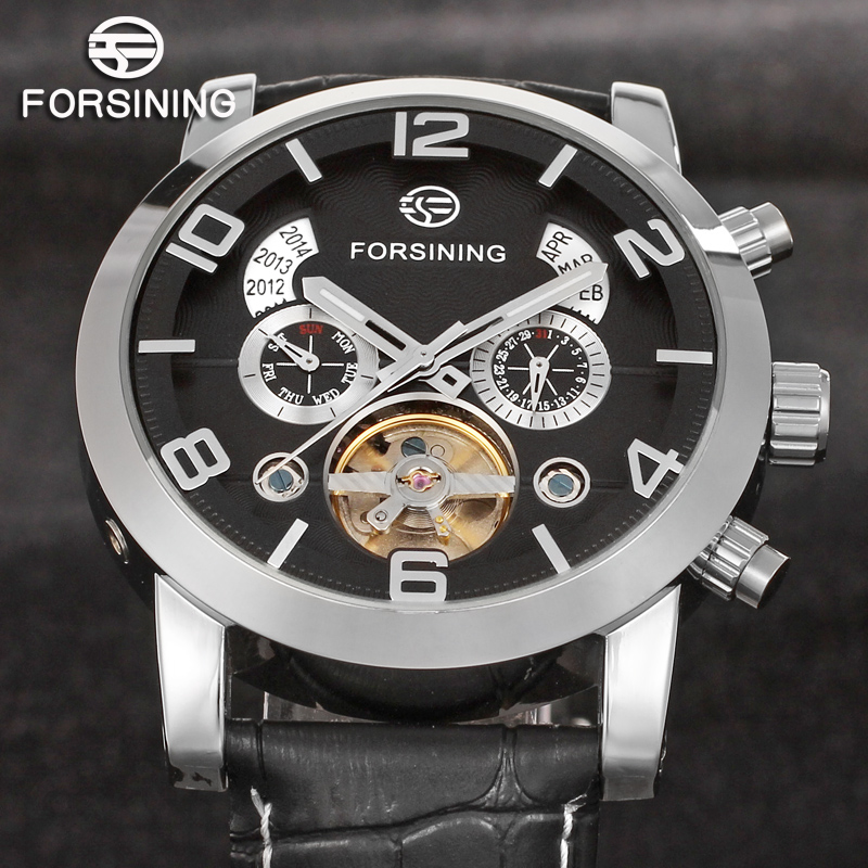 Regulator Display Watch - Forsining Fashion Mechanical Male Wristwatches Tourbillon