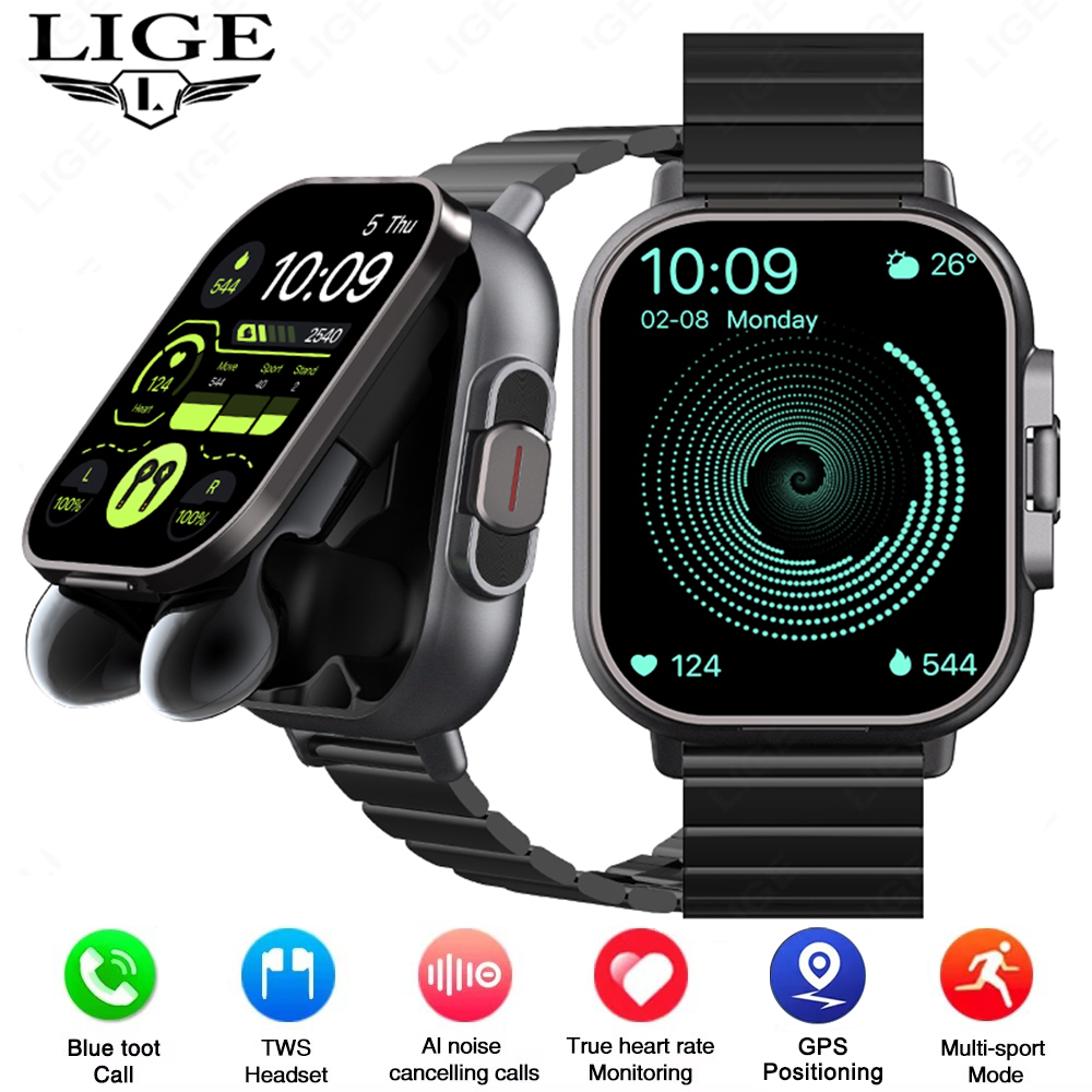 Luxury Watch Korea - TWS 2in 1 Smart Watch with