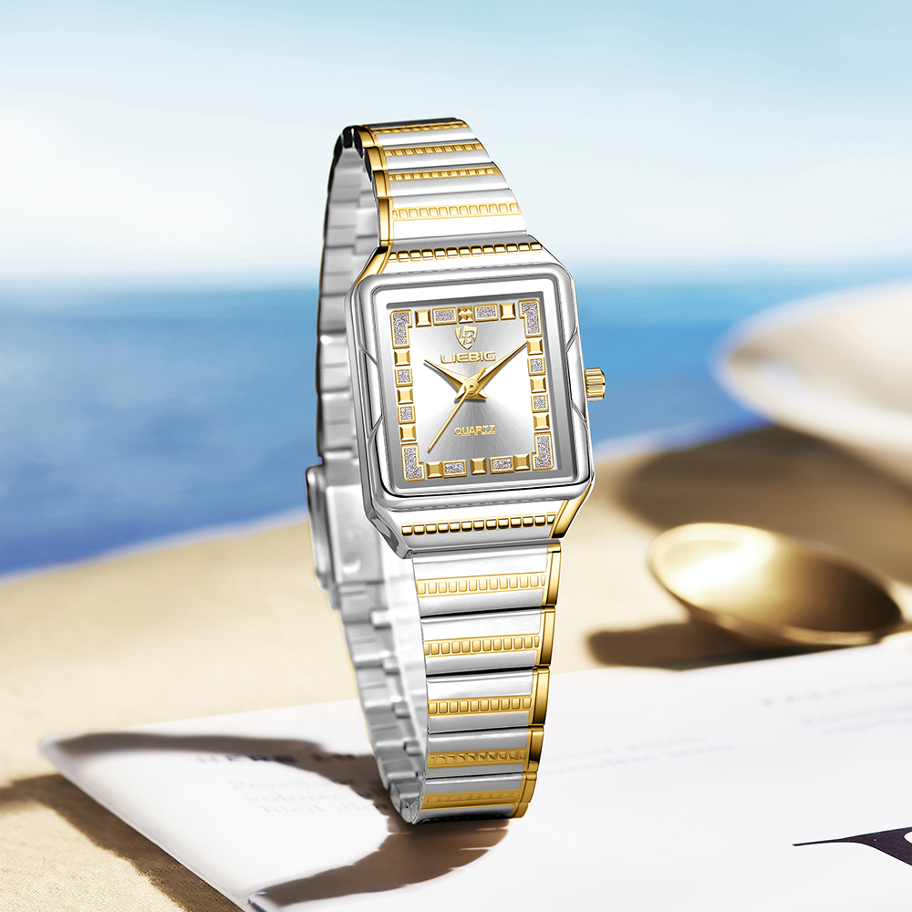 Luxury Watch Brand List - LIEBIG Fashion Waterproof Wristwatch Lady Stainless