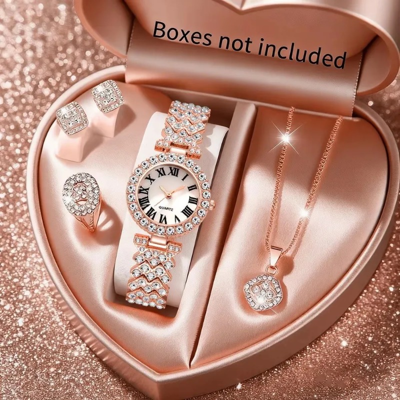 5PCS Luxury Rhinestone Women's - đánh giá và giá Luxury Watch Organizer