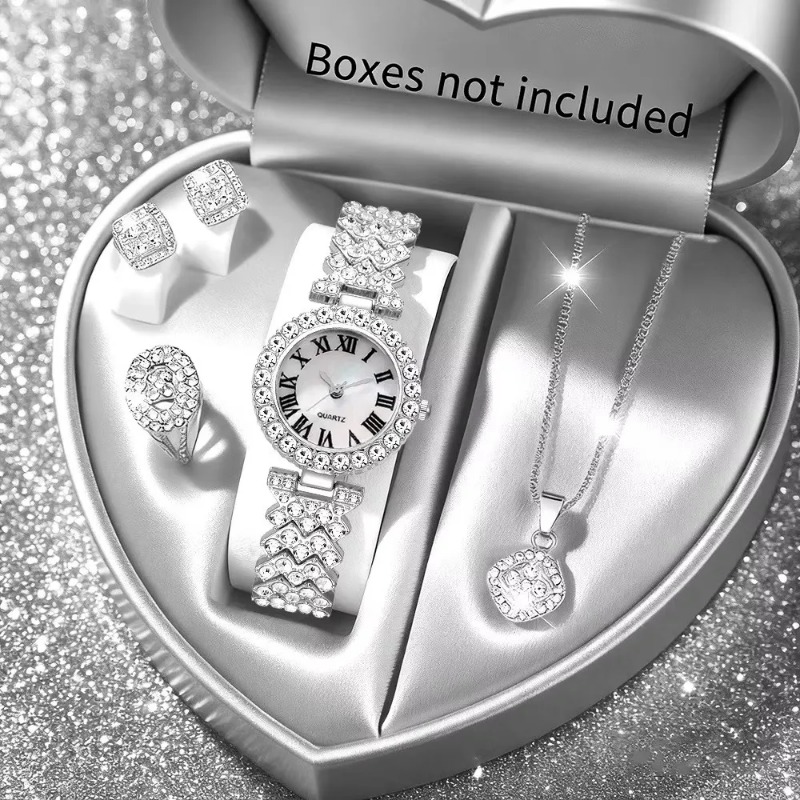 5PCS Luxury Rhinestone Women's - đánh giá và giá Luxury Watch Organizer