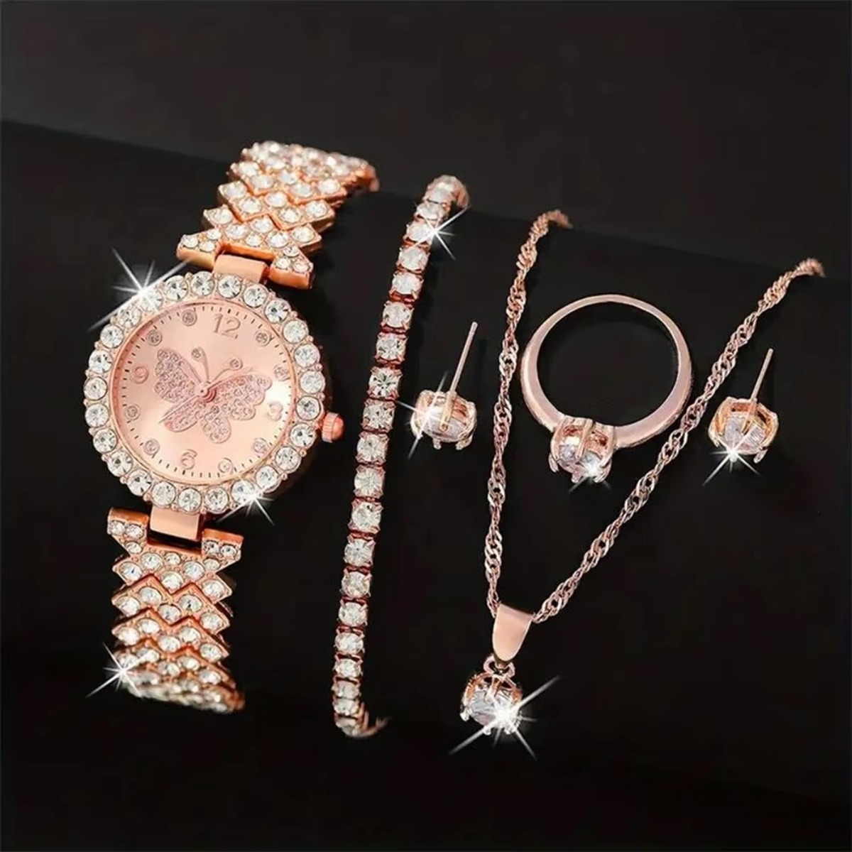6PCS/Set Luxury Rhinestone But - đánh giá và giá Luxury Watch Organizer