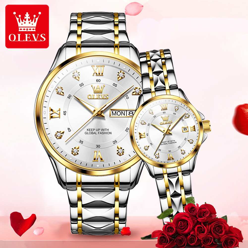 OLEVS 2906 Couple Watch Origin - đánh giá và giá Best Luxury Quartz Watch