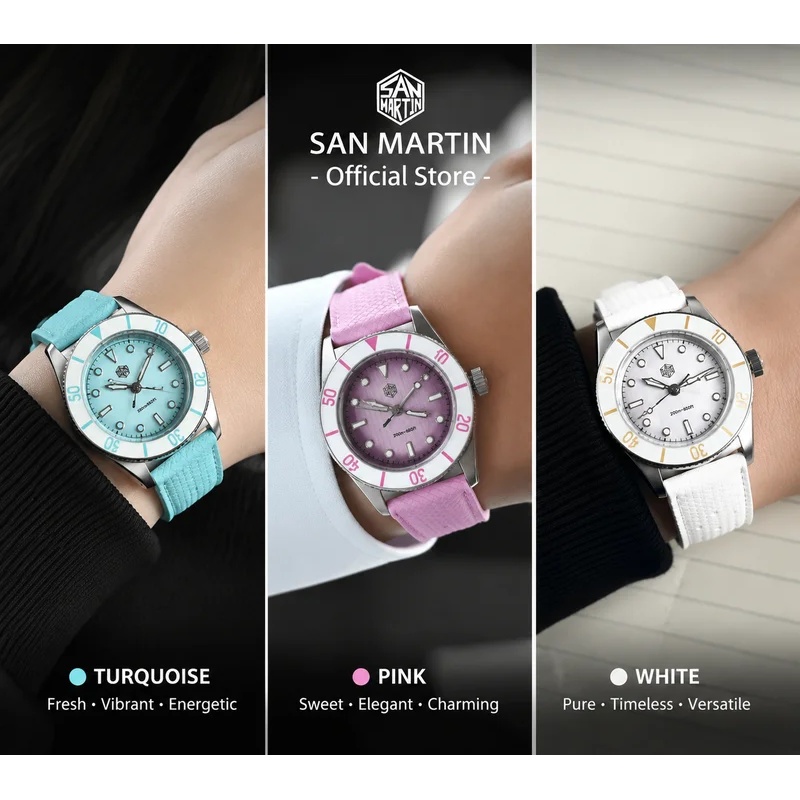 San Martin New Model 32.5mm Wo - đánh giá và giá Guilloché Dial Watch