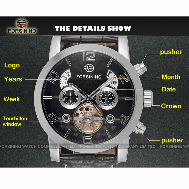 Forsining Fashion Mechanical M - đánh giá và giá Regulator Display Watch