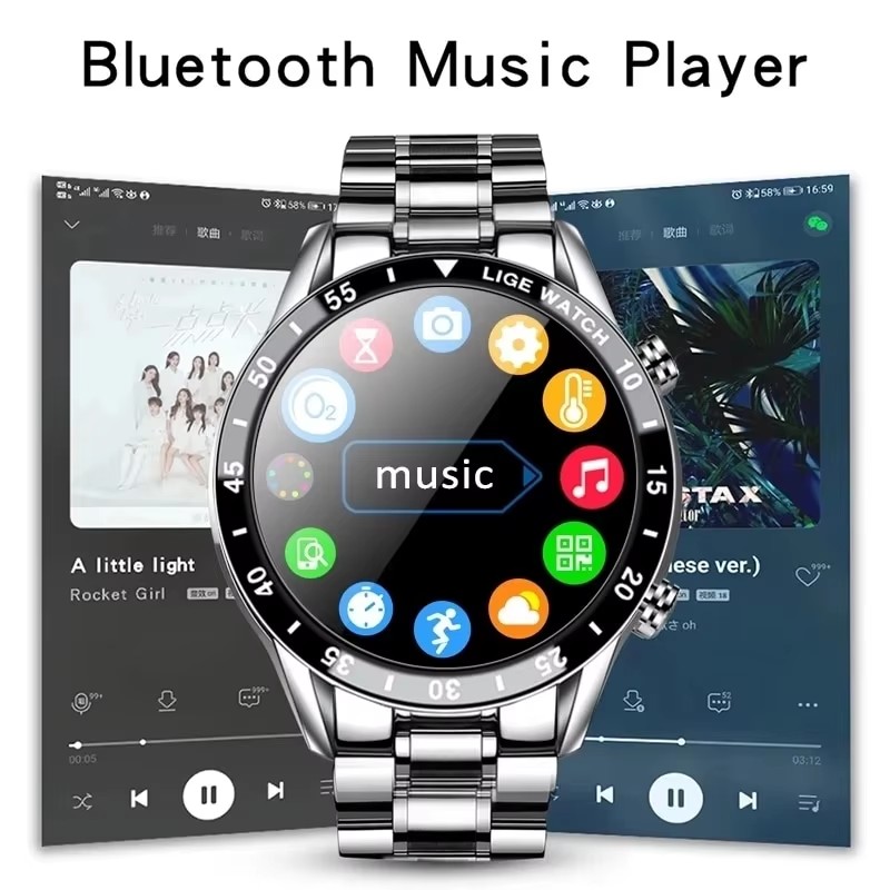 LIGE New Bluetooth Call Smart  - đánh giá và giá Luxury Watch Korea