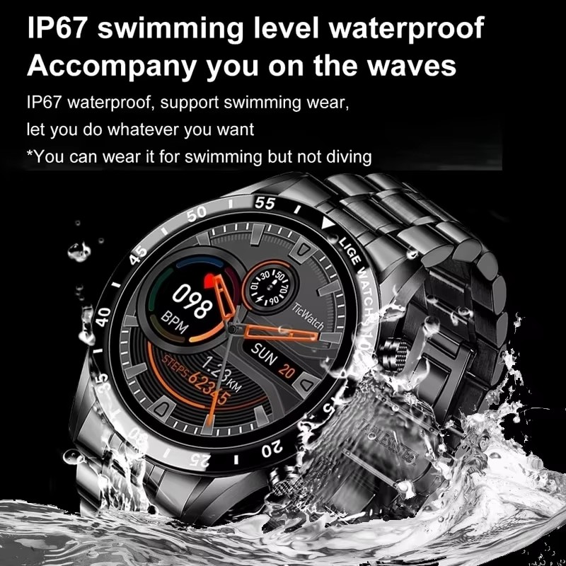 LIGE New Bluetooth Call Smart  - đánh giá và giá Luxury Watch Korea