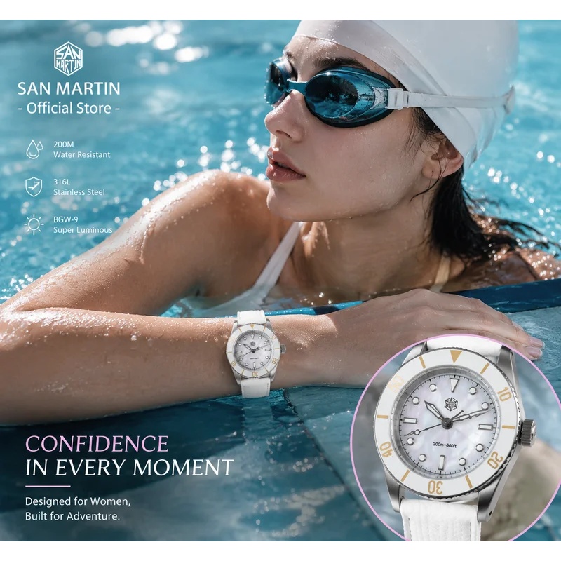 San Martin 32.5mm Women's Quar - đánh giá và giá Guilloché Dial Watch