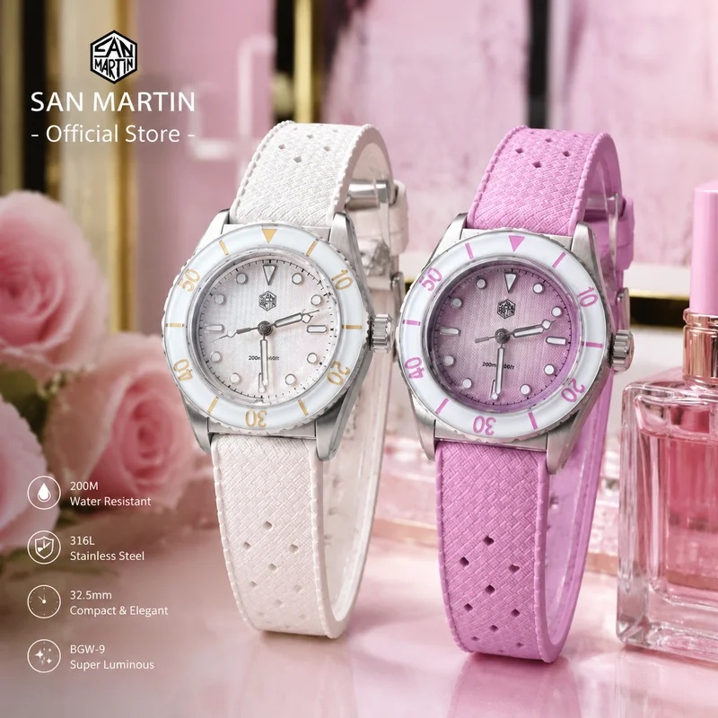 San Martin 32.5mm Women's Quar - đánh giá và giá Guilloché Dial Watch