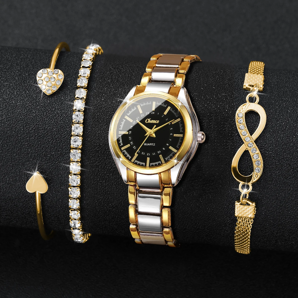 4PCS Elegant Women Watches Bra - đánh giá và giá Luxury Watch For Sale