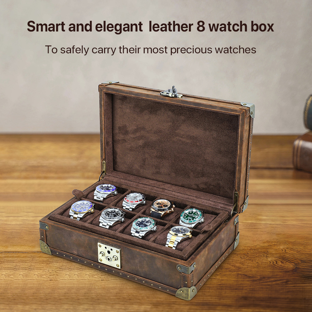 Luxury Genuine Leather 8 Slots - đánh giá và giá Luxury Watch E Jewellery