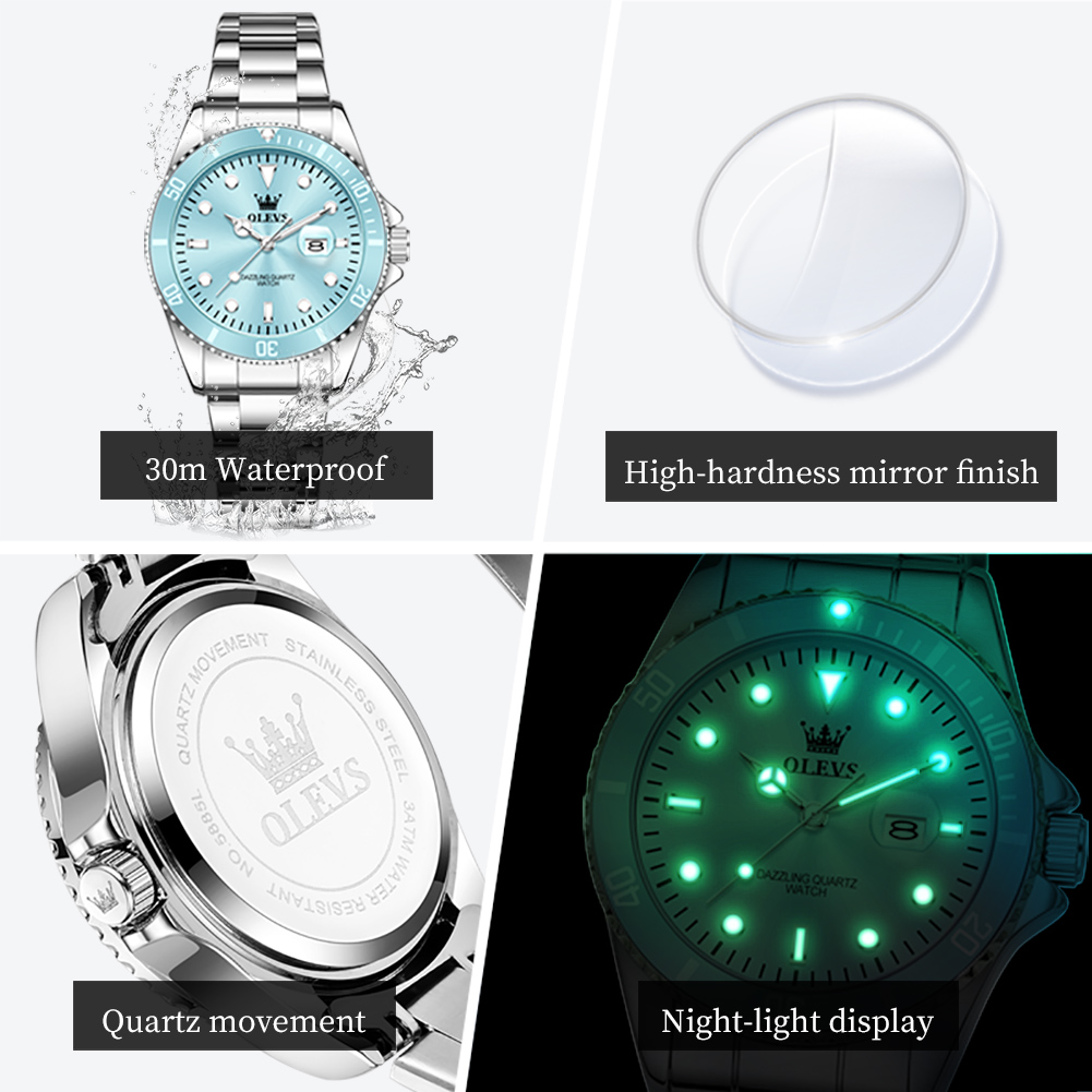 OLEVS Luxury Stainless Steel W - đánh giá và giá Luxury Watch For Sale