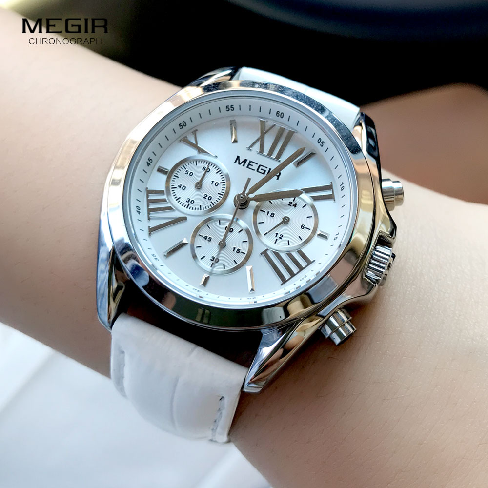 MEGIR2019 Mới Sang Trọng Dây D - đánh giá và giá Luxury Watch Brand For Women