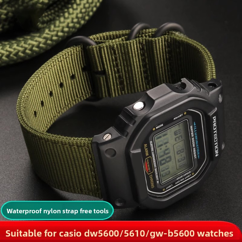 Nylon Watch Strap For Casio G- - đánh giá và giá Casio Watch G-Shock Dw-5600