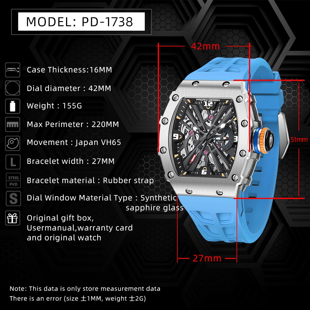 2026 New PAGANI DESIGN Men's Q - đánh giá và giá Luxury Watch Hublot