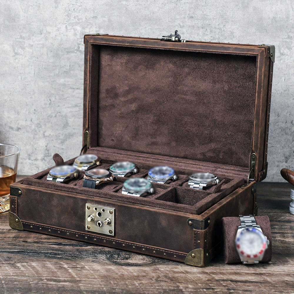CONTACT'S FAMILY 8 Leather Cus - đánh giá và giá Luxury Watch Organizer