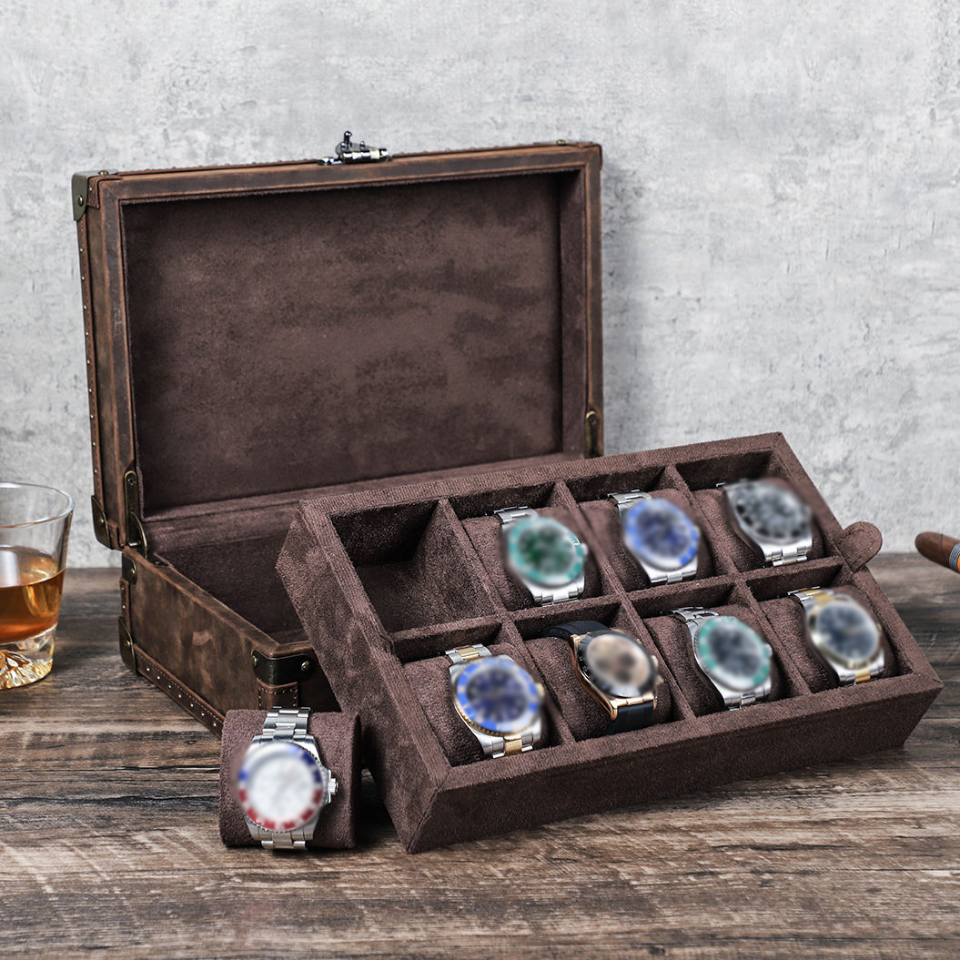 CONTACT'S FAMILY 8 Leather Cus - đánh giá và giá Luxury Watch Organizer