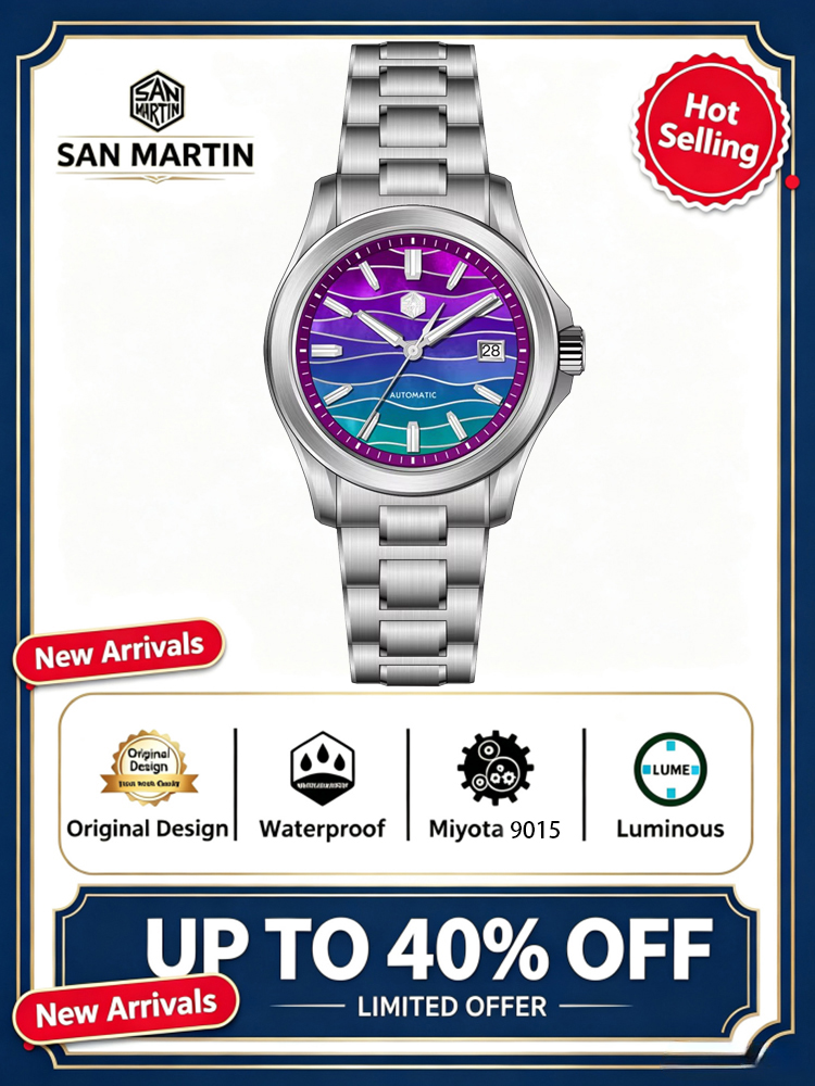 San Martin Official 39mm Guill - đánh giá và giá Guilloché Dial Watch