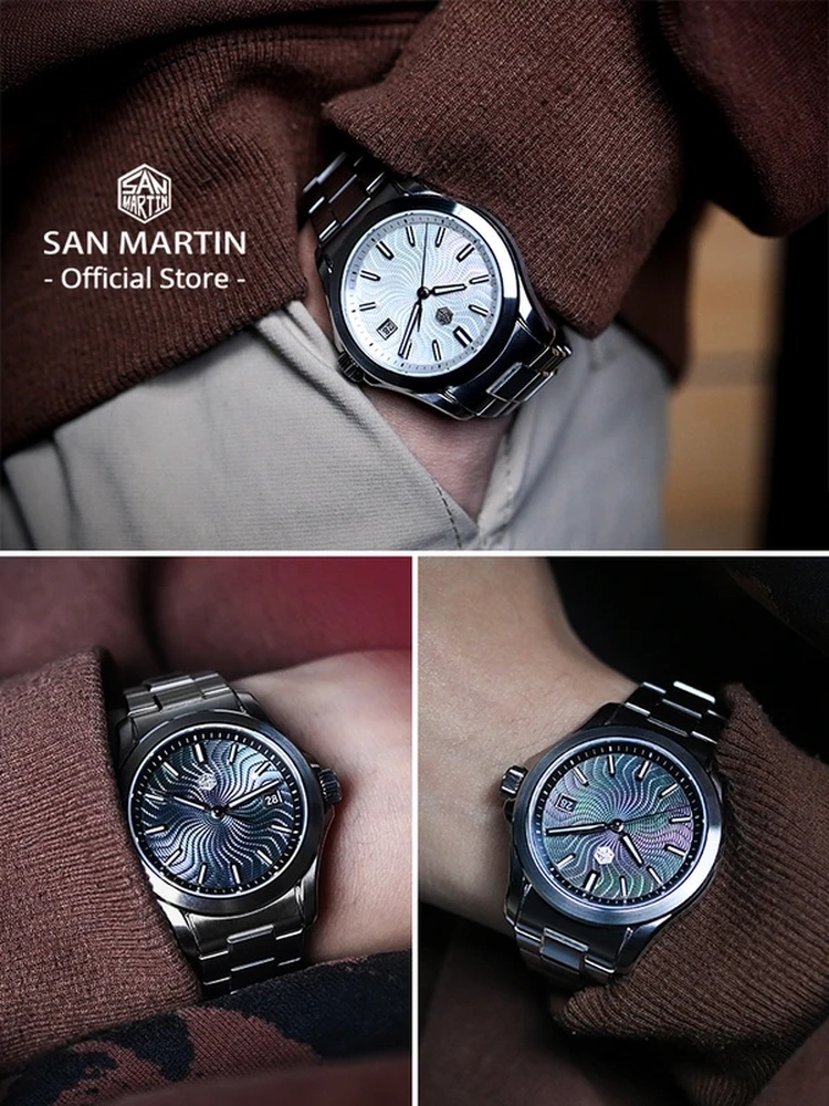 San Martin Official 39mm Guill - đánh giá và giá Guilloché Dial Watch