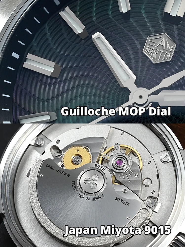 San Martin Official 39mm Guill - đánh giá và giá Guilloché Dial Watch