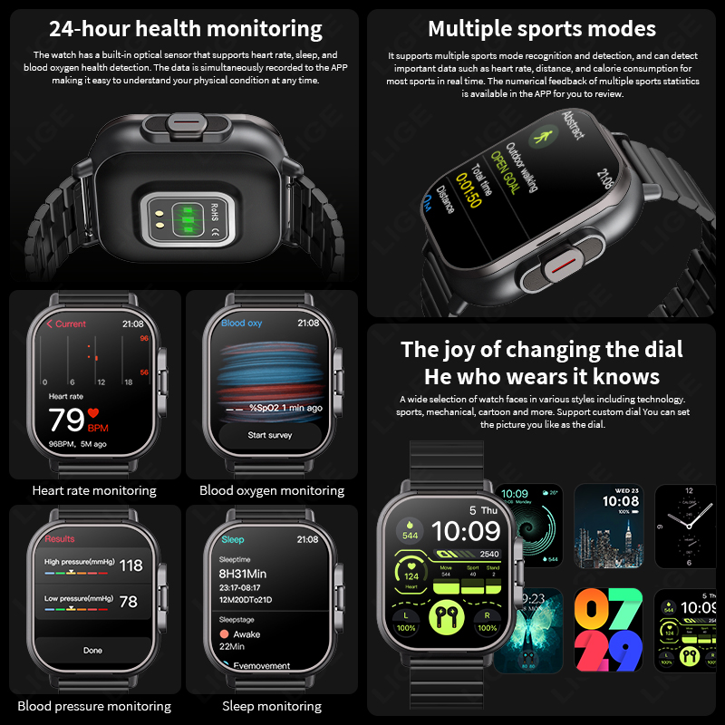 TWS 2in 1 Smart Watch with Hea - đánh giá và giá Luxury Watch Korea
