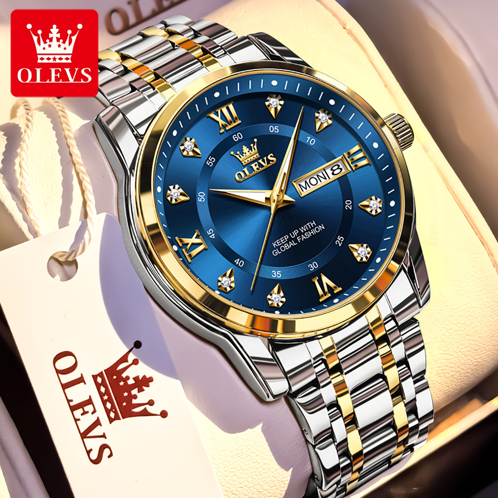 OLEVS Brand Fashion men's watc - đánh giá và giá Luxury Watch Quality