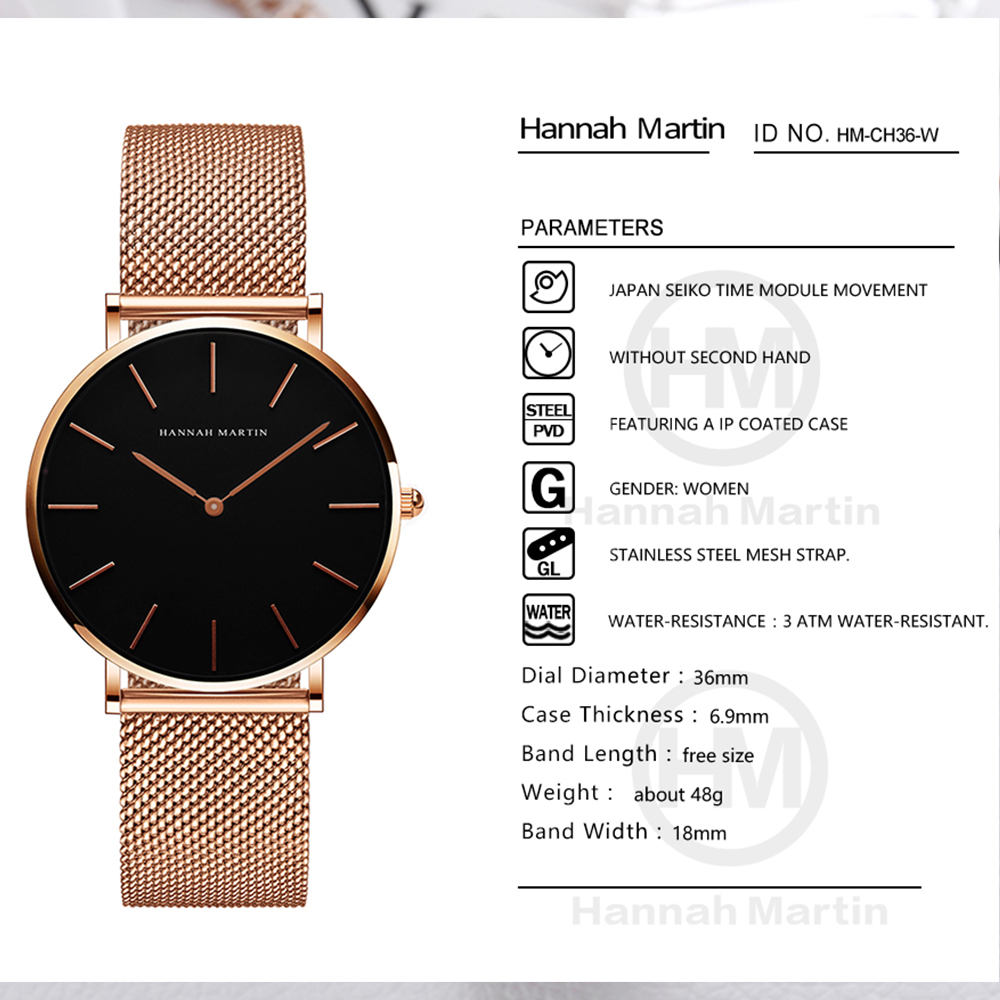 Hannah Martin Top Brand Luxury - đánh giá và giá Luxury Watch Brand For Women