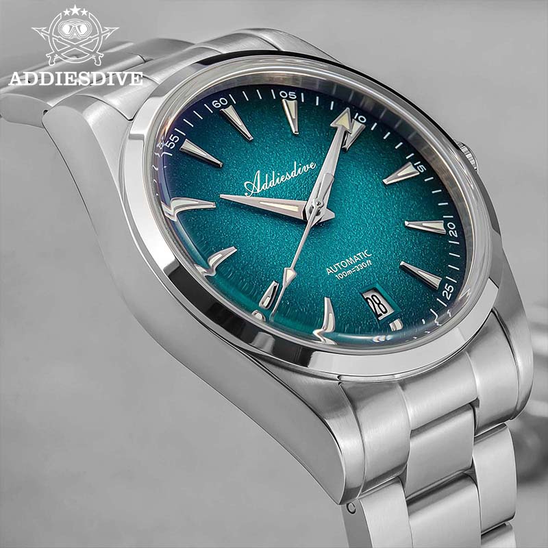 ADDIESDIVE AD2527 Luxury Autom - đánh giá và giá Guilloché Dial Watch