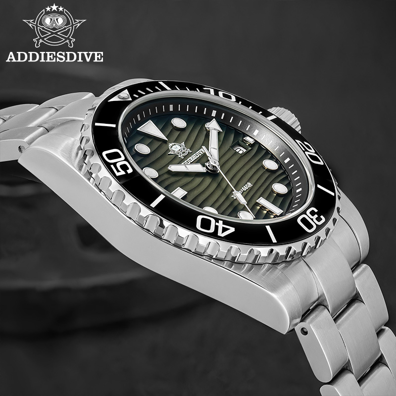 ADDIESDIVE New Men's Dive Watc - đánh giá và giá Guilloché Dial Watch