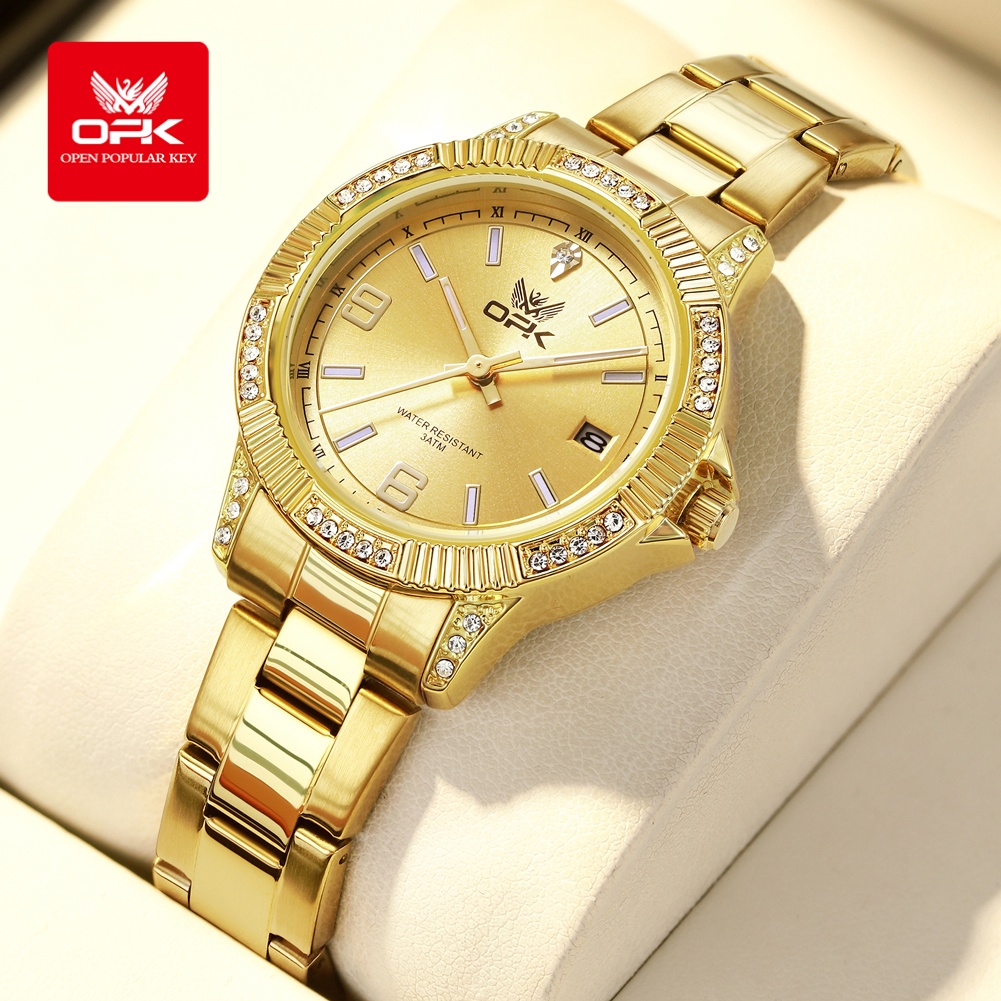 OPK 8184 Luxury All Gold Watch - đánh giá và giá Luxury Watch All Brands