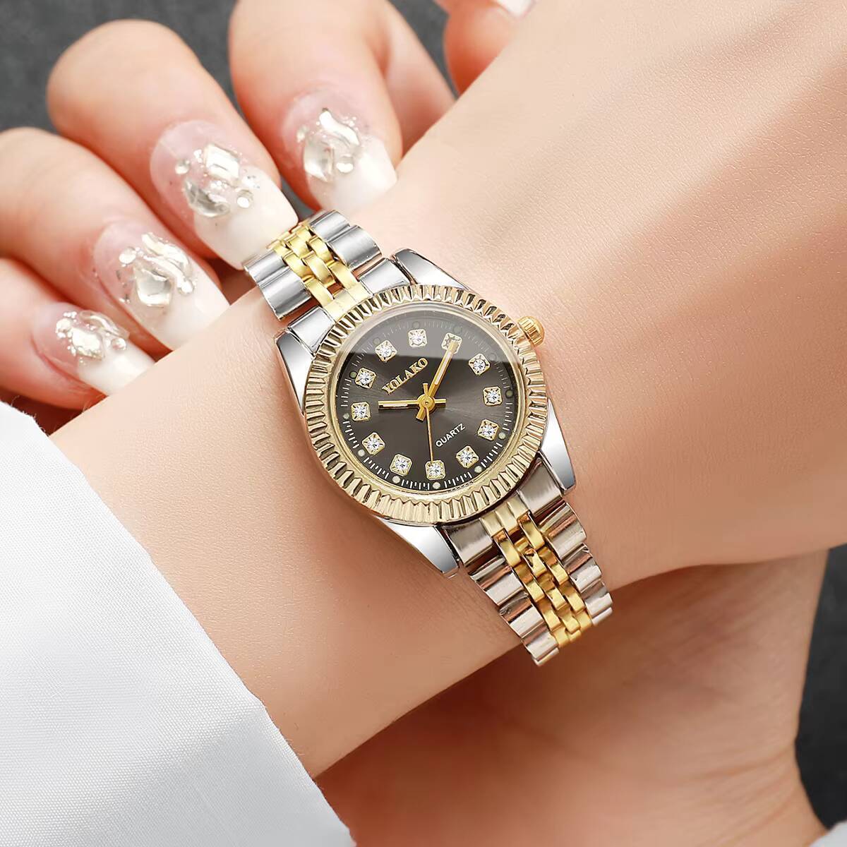 Fashion Rhinestone Women Quart - đánh giá và giá Luxury Watch Organizer