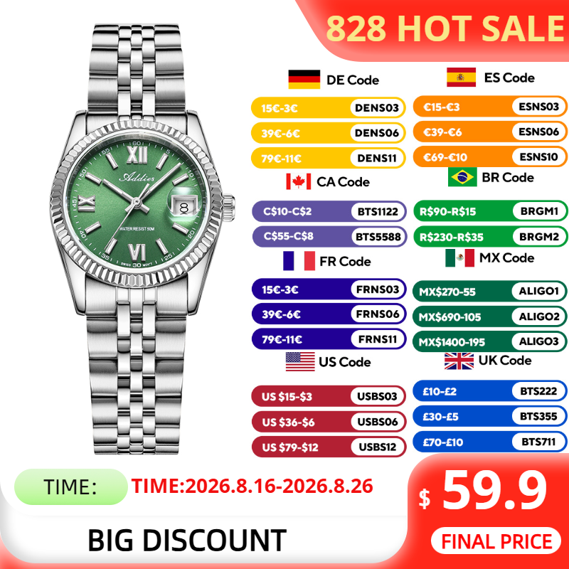 ADDIES Luminous Women's Watch  - đánh giá và giá Luxury Watch All Brands
