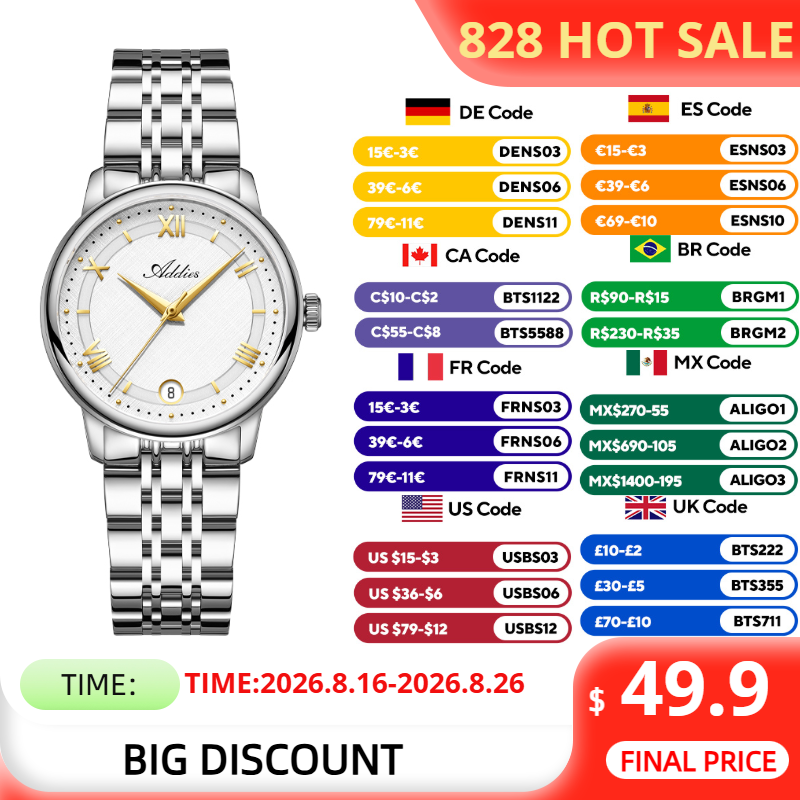 ADDIES Top Brand Women's Watch - đánh giá và giá Luxury Watch All Brands